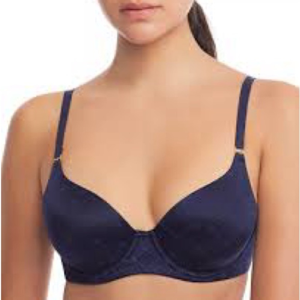 Ralph Lauren NAVY Comfort Collection Repeat-Logo T-shirt Wireless Bra